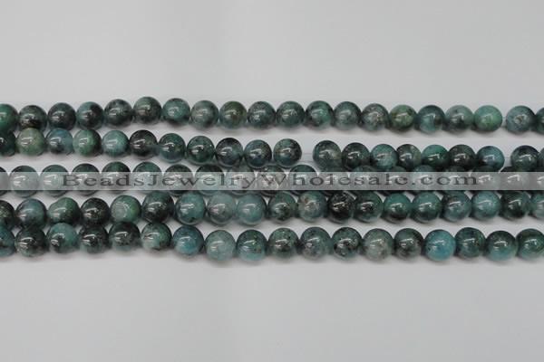 CAQ603 15.5 inches 10mm round aquamarine gemstone beads