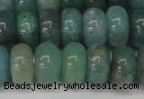 CAQ613 15.5 inches 7*12mm rondelle aquamarine gemstone beads