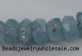 CAQ62 6*10mm – 12*18mm faceted nuggets natural aquamarine beads