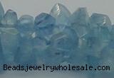 CAQ63 15.5 inches 8*10mm natural aquamarine chips beads