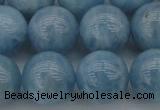 CAQ705 15.5 inches 14mm round natural aquamarine beads wholesale