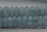 CAQ75 15.5 inches 3*7mm faceted rondelle A grade aquamarine beads