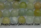 CAQ752 15.5 inches 8mm round aquamarine beads wholesale