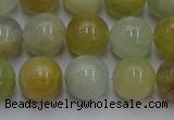 CAQ754 15.5 inches 12mm round aquamarine beads wholesale