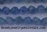 CAQ771 15.5 inches 6mm faceted nuggets imitation aquamarine beads