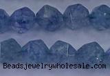 CAQ774 15.5 inches 12mm faceted nuggets imitation aquamarine beads