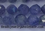 CAQ775 15.5 inches 14mm faceted nuggets imitation aquamarine beads