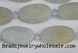CAQ801 15.5 inches 10*16mm oval aquamarine gemstone beads