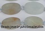 CAQ802 15.5 inches 13*20mm oval aquamarine gemstone beads