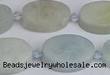 CAQ803 15.5 inches 15*20mm oval aquamarine gemstone beads