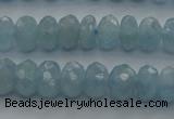 CAQ81 15.5 inches 4*7mm faceted rondelle AA grade aquamarine beads