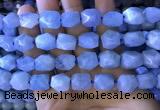 CAQ862 15.5 inches 10*12mm - 12*14mm faceted nuggets aquamarine beads