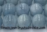 CAQ907 15.5 inches 8mm round aquamarine gemstone beads