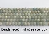 CAQ912 15.5 inches 8mm faceted round aquamarine beads wholesale