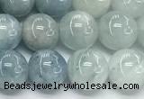 CAQ937 15 inches 10mm round aquamarine gemstone beads