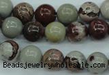 CAR04 15.5 inches 10mm round artistic jasper beads wholesale