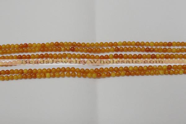 CAR100 15.5 inches 3mm round natural amber beads