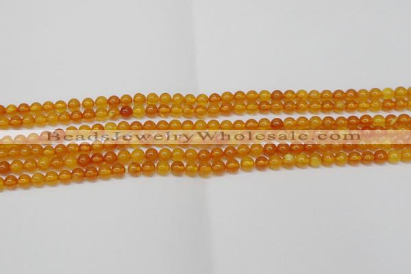 CAR102 15.5 inches 5mm round natural amber beads