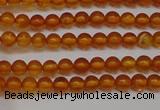 CAR105 15.5 inches 3mm round natural amber beads