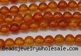 CAR106 15.5 inches 4mm round natural amber beads