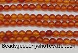 CAR110 15.5 inches 3mm round natural amber beads