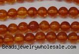 CAR111 15.5 inches 4mm round natural amber beads