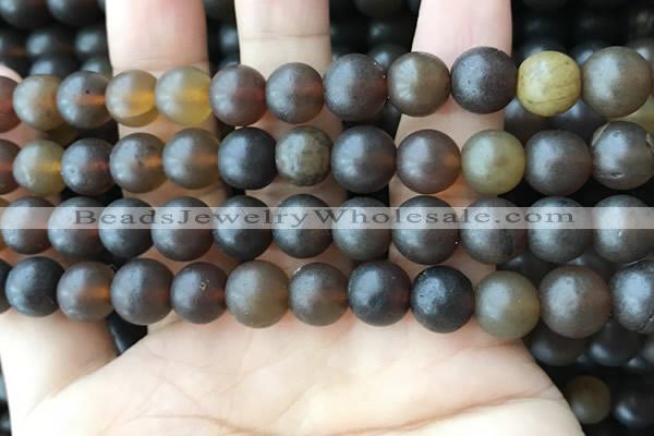 CAR219 15.5 inches 9mm round natural amber beads wholesale