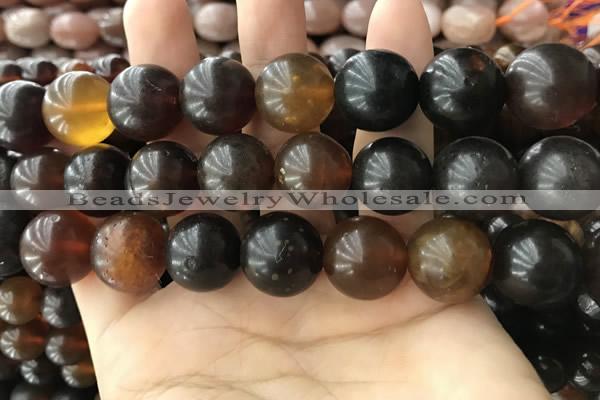 CAR225 15.5 inches 17mm round natural amber beads wholesale