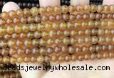 CAR233 15.5 inches 5mm - 5.5mm round natural amber beads wholesale