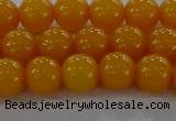 CAR402 15.5 inches 8mm round synthetic amber beads wholesale