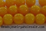 CAR403 15.5 inches 10mm round synthetic amber beads wholesale