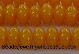 CAR410 15.5 inches 6*9mm rondelle synthetic amber beads wholesale