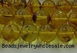 CAR523 15.5 inches 8mm - 9mm round natural amber beads wholesale