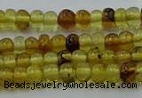 CAR536 15.5 inches 3*5mm rondelle natural amber beads wholesale