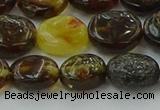 CAR545 15.5 inches 8*10mm - 9*11mm oval natural amber beads