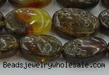 CAR548 15.5 inches 12*15mm - 13*17mm oval natural amber beads