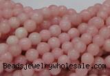 CAS03 15.5 inches 6mm round pink angel skin gemstone beads