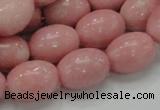 CAS11 15.5 inches 13*18mm rice pink angel skin gemstone beads