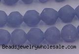 CAS211 15.5 inches 8mm faceted nuggets blue angel skin gemstone beads