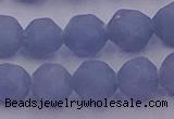 CAS213 15.5 inches 12mm faceted nuggets blue angel skin gemstone beads