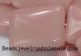 CAS31 15.5 inches 30*40mm rectangle pink angel skin gemstone beads