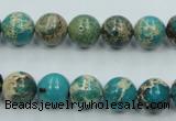 CAT01 15.5 inches 10mm round natural aqua terra jasper beads