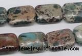 CAT5016 15.5 inches 13*18mm rectangle natural aqua terra jasper beads