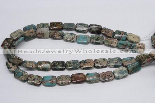 CAT5016 15.5 inches 13*18mm rectangle natural aqua terra jasper beads