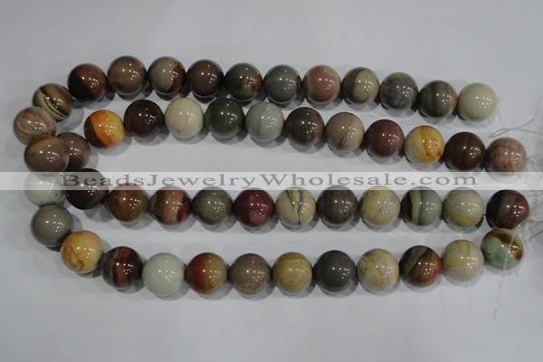 CAT5205 15.5 inches 14mm round aqua terra jasper beads wholesale