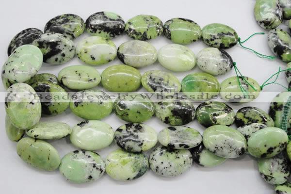 CAU205 15.5 inches 22*30mm oval Australia chrysoprase beads