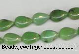 CAU41 15.5 inches 8*12mm flat teardrop australia chrysoprase beads