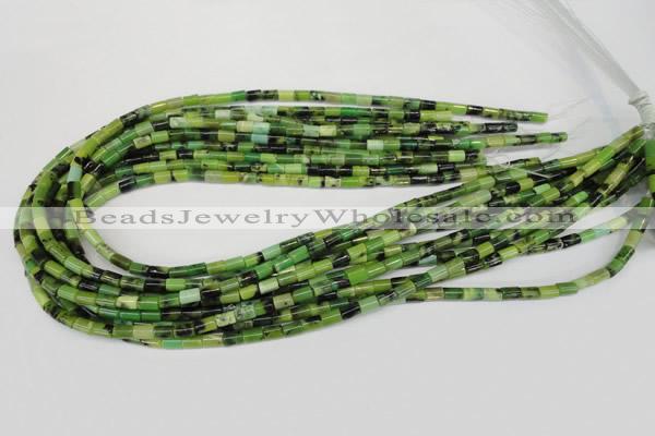 CAU45 15.5 inches 4*6mm tube Australia chrysoprase beads wholesale