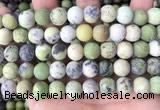 CAU480 15.5 inches 10mm round matte Australia chrysoprase beads