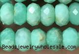 CAU488 15.5 inches 5*8mm faceted rondelle Australia chrysoprase beads